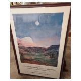 Signed David Armstrong exhibition poster