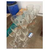 Vintage stemware lot