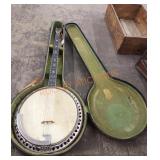 Vintage Ludwig banjo and case