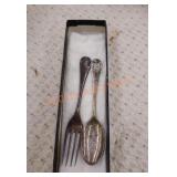 Vintage sterling silver spoon and fork set
