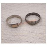 Vintage sterling silver baby bracelets