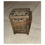 Cast iron safety deposit bank