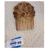 Antique art nouveau hair comb