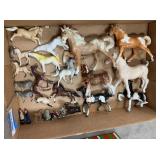 Vintage porcelain horse figurines lot