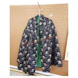 Vintage quilted oriental silk cape