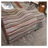 Vintage handwoven braided runner rugs