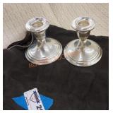 Vintage Gorham sterling silver candle holder