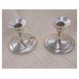 Vintage sterling silver candle holder