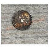 1884 silver Morgan dollar