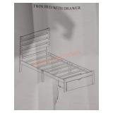 Twin Bed with Drawer
