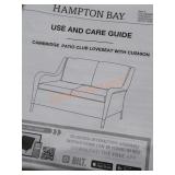 Hampton Bay Patio Loveset with Cushion