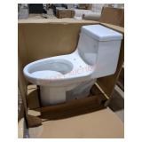 Glacier Bay 1pc High Efficiency Elongated Toilet