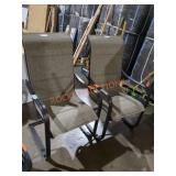 Phi Villa Outdoor Patio Chairs Set, Grey (2