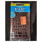 Decor Grates 6"x12" floor registerSold As Is,