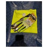 Hi-vis XXL Pocket T-shirt w/ Firm Grip L Gloves