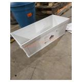 27" Resin Deck Rail Window Planter White