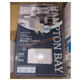 Hampton Bay White Wall Bridge Cabinet