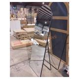 64" x 21" Black Standing Full Length Mirror