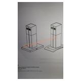 Island mount 30 / 36 in Range hood