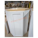 32"×22"×42" Corner Wall Mount Cabinet White