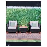 Costway 3 PCS Outdoor Patio Chairs