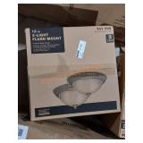 13" 2-Light Flush Mount