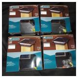 Lor of 4 veranda solar post lights 4x4in