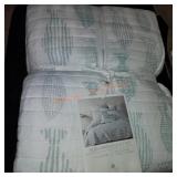 Levtex home aqua breeze quilt set full queen