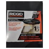 Rigid standard filter for dry/wet vacs