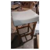 Nathan James Hylie pub height upholstered stool