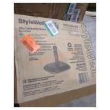 StyleWell 26lb Umbrella Base, Brown Finish