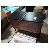 80 Quart Brown Woodgrain Cooler