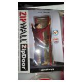 Lot of 2 zip wall zip door 4ft x 7.5 ft