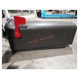 Brown Plastic Mailbox: 19.5"×7.25:×9-5/8" Sold As