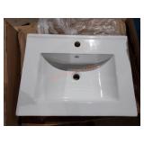 White Ceramic Vessel Vanity Sink