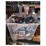 HDX 12 Gal Container with Misc. Light Bulbs