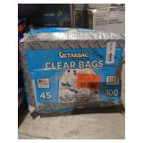 UltraSac 45 Gallon Clear Trash Bags