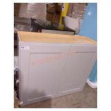 36"L Gray Shaker Wall Cabinet