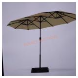 13ft  umbrella and 36x60 outdoor dining table set