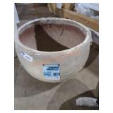 16" Round Stone Like Finish Planter (Some Damage)