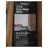Premium 2.5" Faux Wood Blinds - 2 boxes