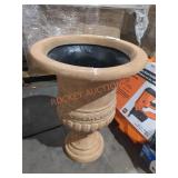 16"×21" Brown Urn Planter (Cracked)