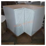 Corner cabinet apx 51in w at widest point x27x35