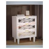 White Wooden End Table