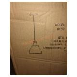 12" Pendant Lamp in Red Finish