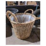 14.5" Seagrass Twisted Basket with Liner