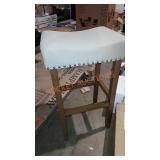 Nathan James Hylie pub height upholstered stool