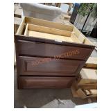 Dark Stained Kitchen Cabinet