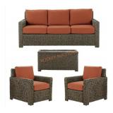 Hampton Bay 4pc Deep Seating Patio Furniture Set