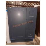 24.25"W x 18?6"D x 34.25"H bathroom cabinet